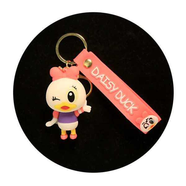 KSB-447 Disney - Daisy Duck Winking - Keychain With Silicone Band