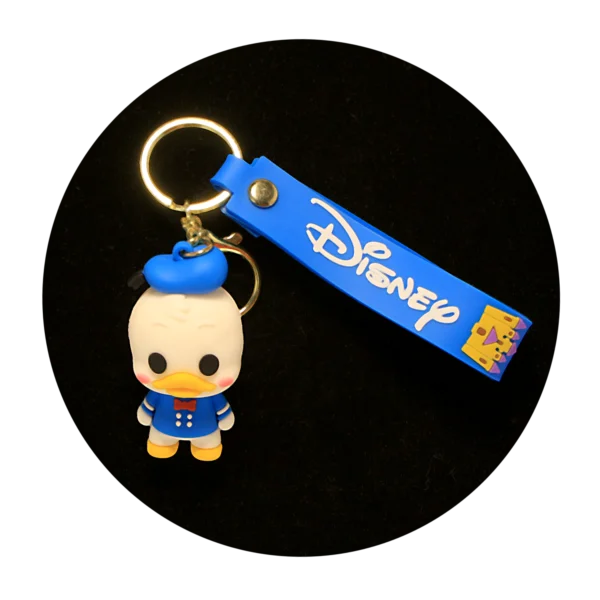 KSB-448 Disney - Donald Duck Arms Down - Keychain With Silicone Band
