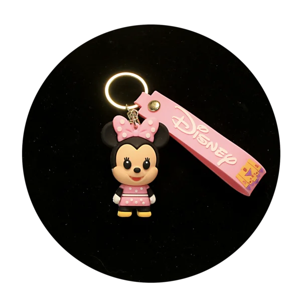 KSB-450 Disney - Minnie Mouse Small (Pink) - Keychain With Silicone Band