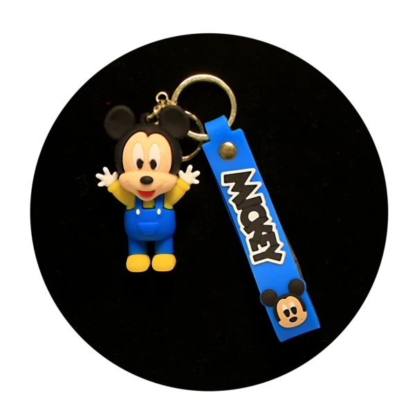 KSB-460 Disney - Mickey Mouse (Blue) - Keychain With Silicone Band