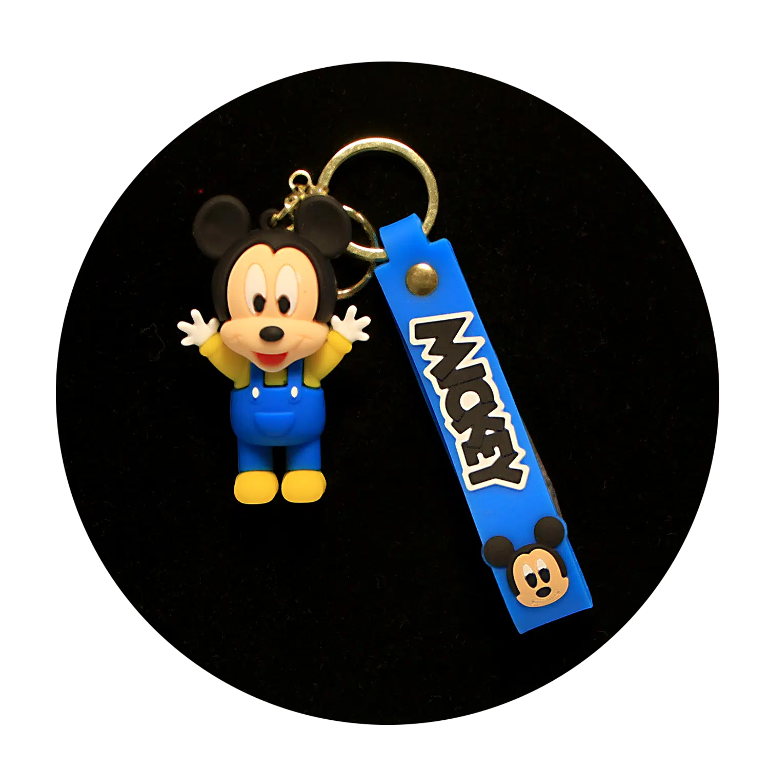 KSB-460 Disney – Mickey Mouse (Blue) – Keychain With Silicone Band