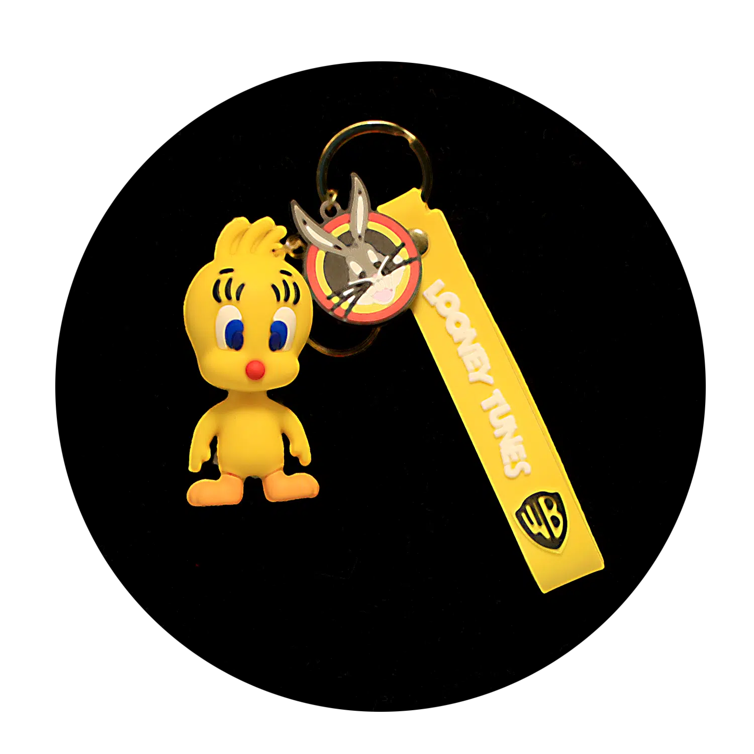 KSB-468 Looney Tunes – Tweety Bird – Keychain With Silicone Band