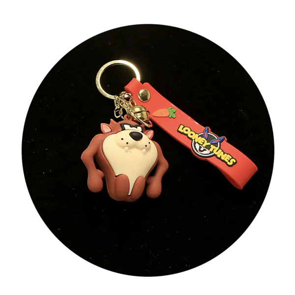 KSB-469 Looney Tunes - Tasmanian Devil 01 - Keychain With Silicone Band