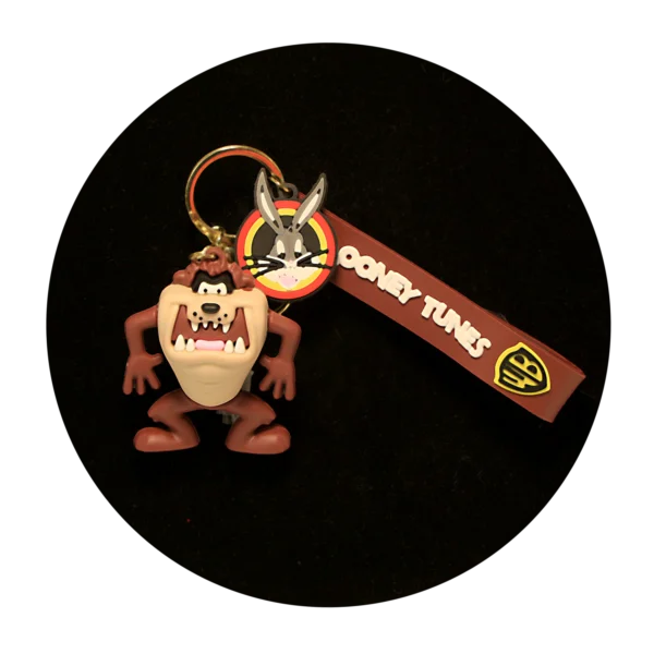 KSB-470 Looney Tunes - Tasmanian Devil 02 - Keychain With Silicone Band