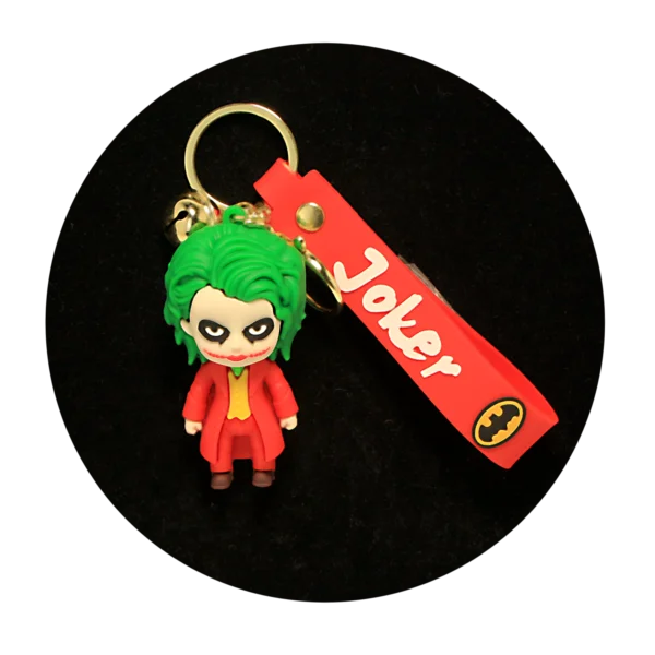 KSB-471 DC Comics - Joker Red - Keychain With Silicone Band