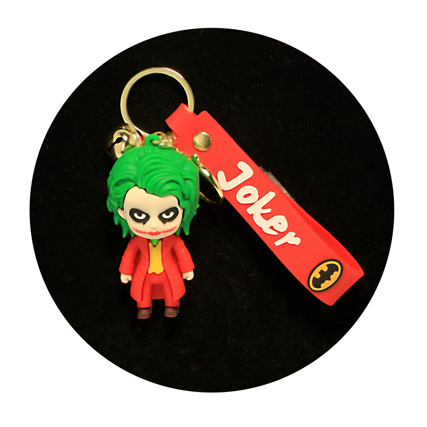 KSB-471 DC Comics – Joker Red – Keychain With Silicone Band