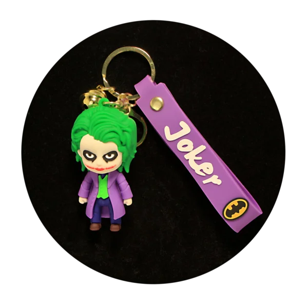KSB-472 DC Comics - Joker Green - Keychain With Silicone Band