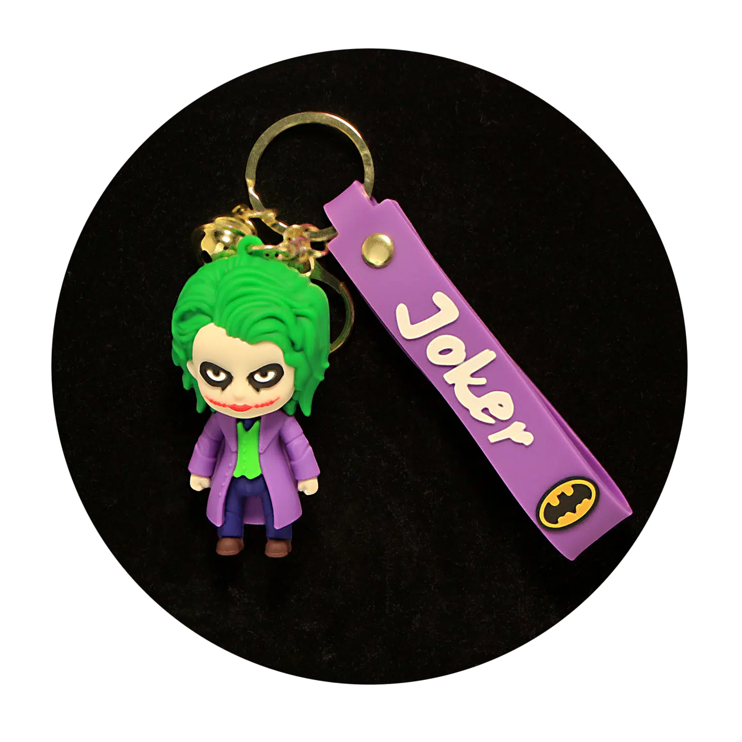 KSB-472 DC Comics – Joker Green – Keychain With Silicone Band