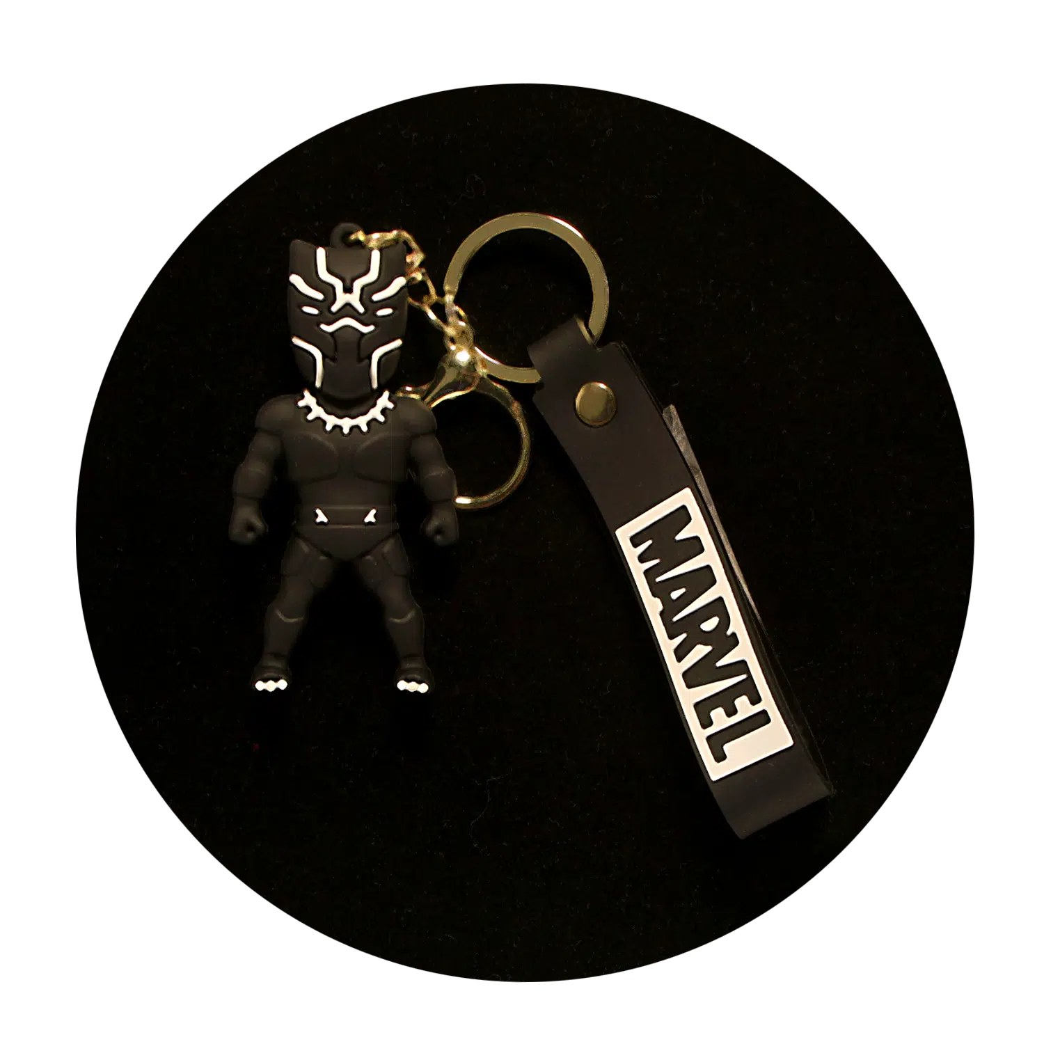 KSB-477 Marvel – Black Panther 02 – Keychain With Silicone Band