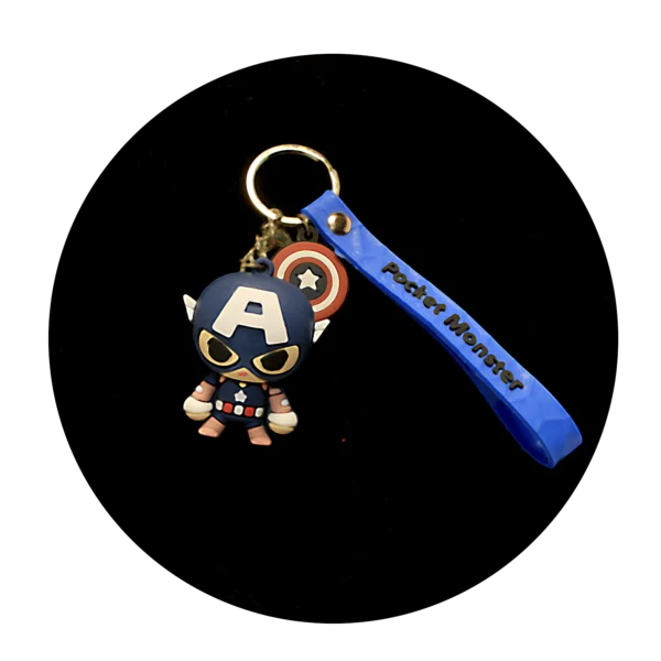 KSB-481 Marvel - Captain America 03 - Keychain With Silicone Band