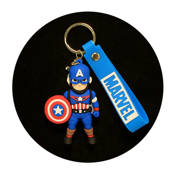 KSB-486 Marvel - Captain America 08 - Keychain With Silicone Band