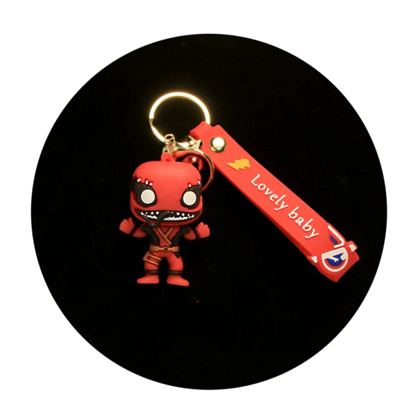 KSB-488 Marvel - DeadPool 02 - Keychain With Silicone Band
