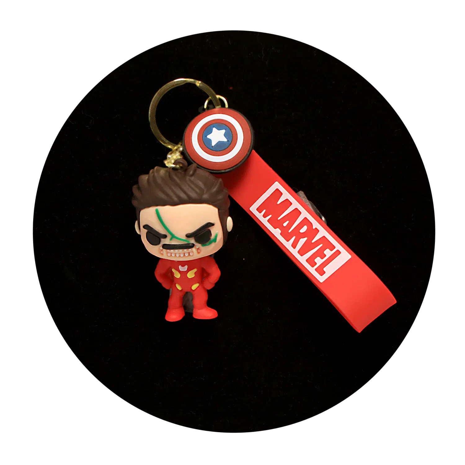 KSB-491 Marvel – Iron Man (Venom Version) – Keychain With Silicone Band