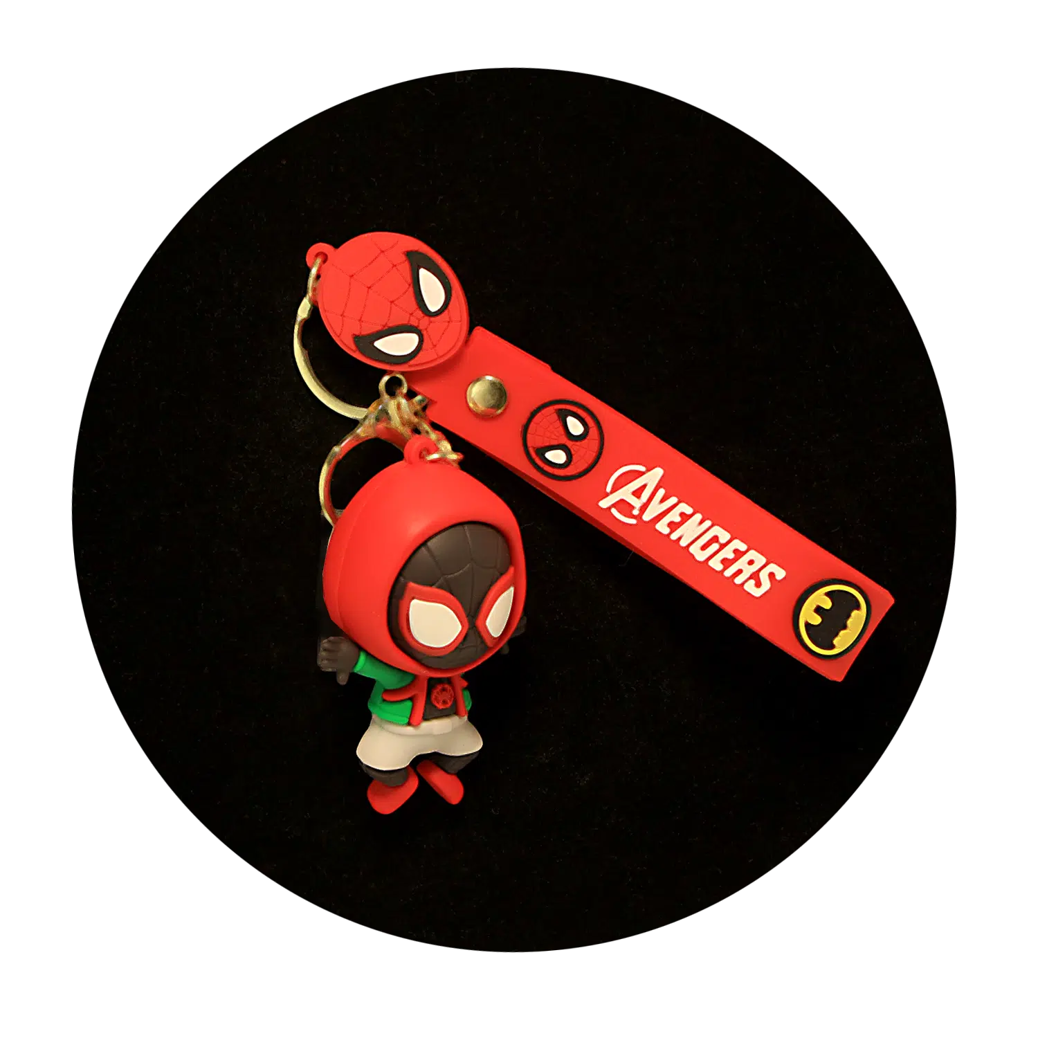 KSB-509 Marvel – Spiderman MIles Morales – Keychain With Silicone Band