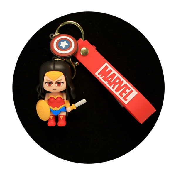 KSB-533 Marvel - Wonder Woman - Keychain With Silicone Band