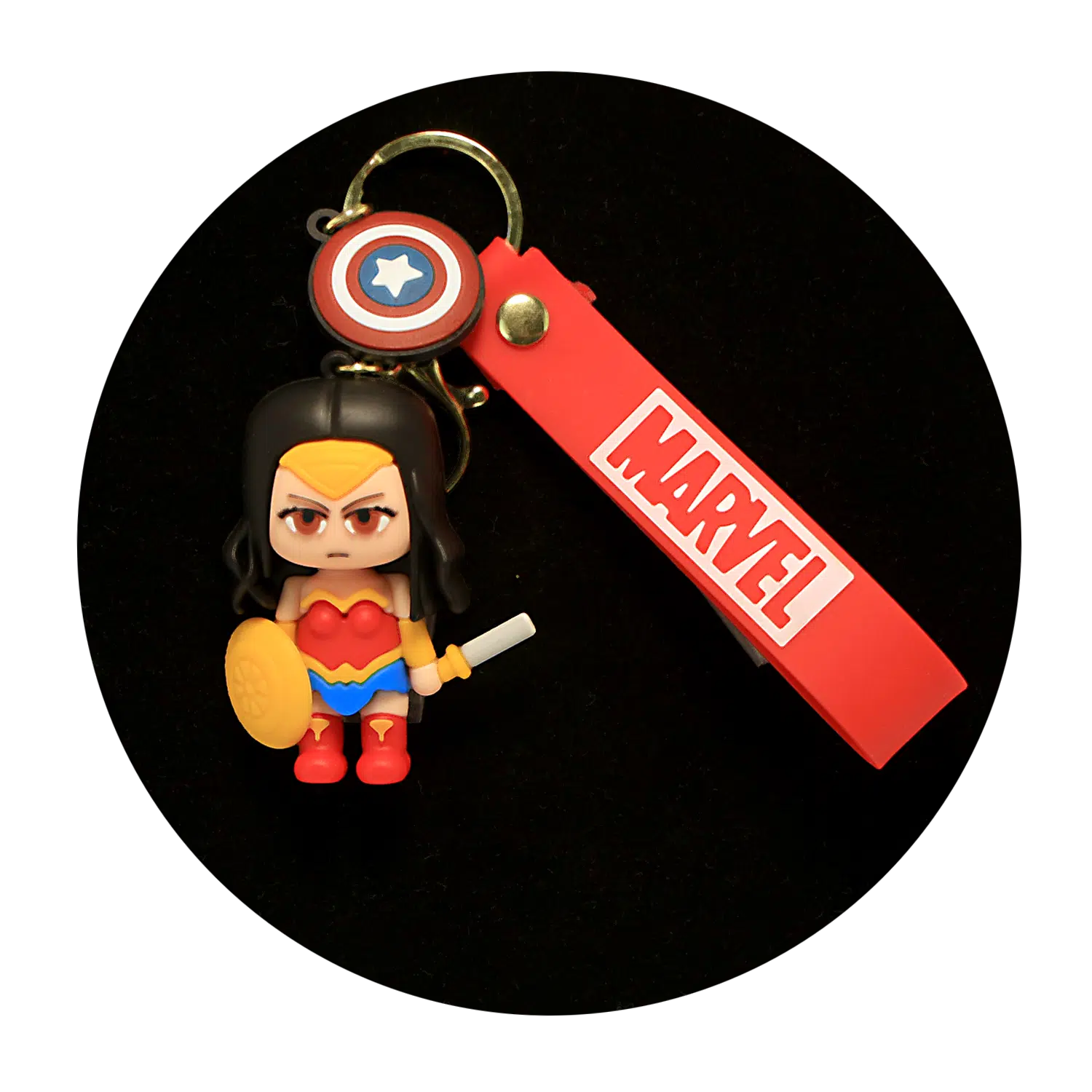 KSB-533 Marvel – Wonder Woman – Keychain With Silicone Band