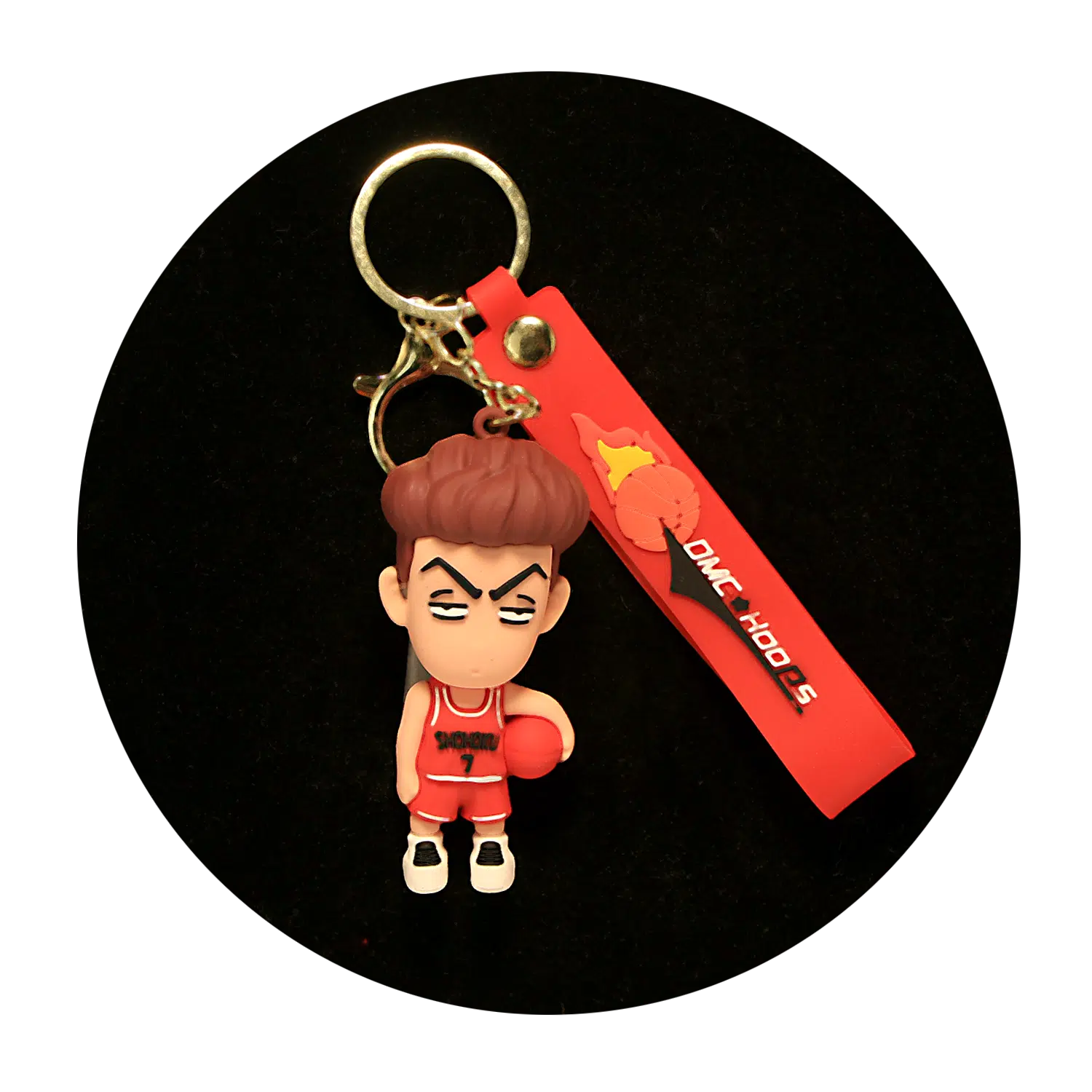 KSB-542 OMC Hoops – Hisashi Mitsui – Keychain With Silicone Band