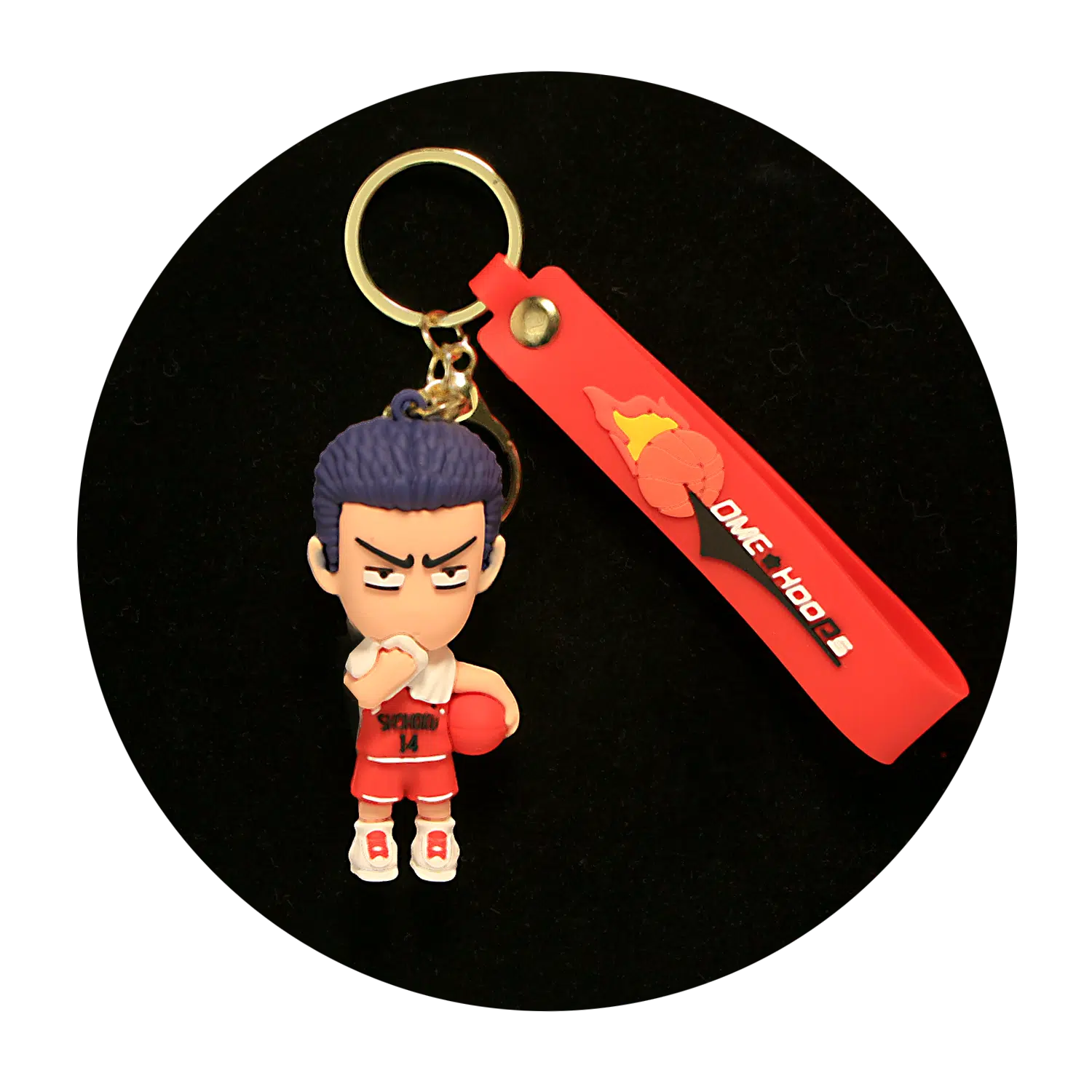 KSB-543 OMC Hoops – Takenori Akagi – Keychain With Silicone Band