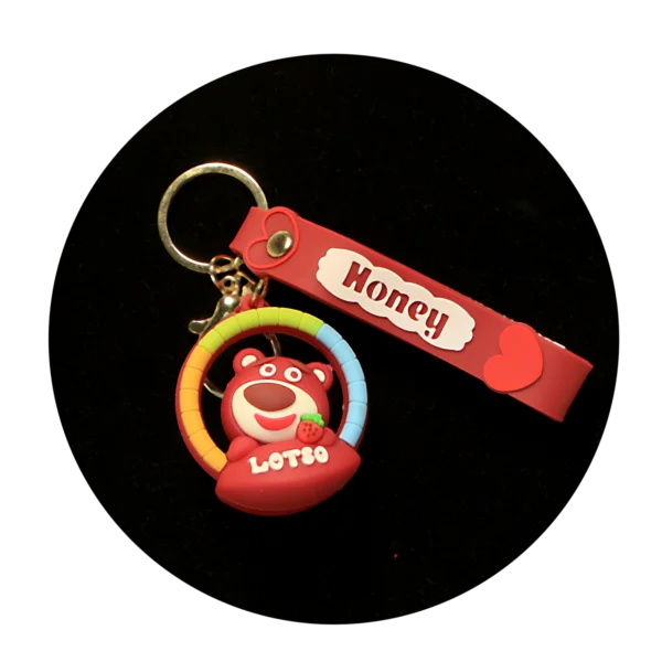 KSB-544 Lotso Bear 01 - Keychain With Silicone Band