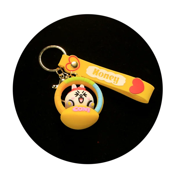 KSB-545  Lotso Bear 02 - Keychain With Silicone Band