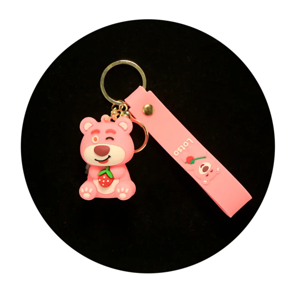 KSB-546 Lotso Bear 03 - Keychain With Silicone Band