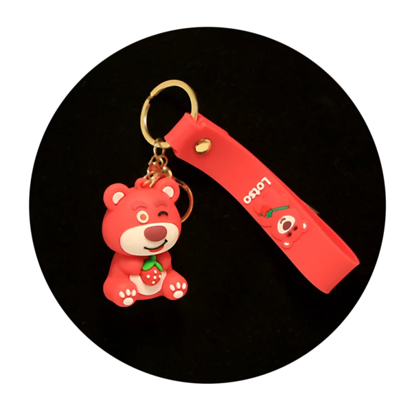 KSB-547 Lotso Bear 04 - Keychain With Silicone Band