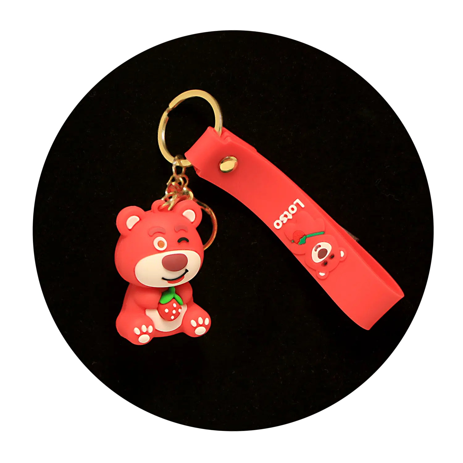 KSB-547 Lotso Bear 04 – Keychain With Silicone Band