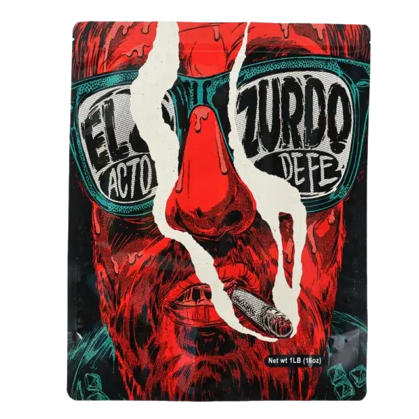 1 Pound Mylar Bag – Premium Smell-Proof Flower Packaging -  El Zurdo Acto Defe (25Count) MB-1LB-001