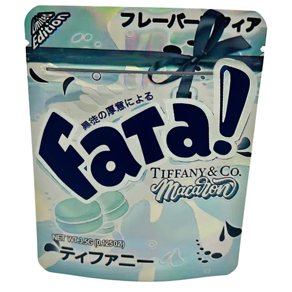 3.5 Gram Mylar Bag – Premium Smell-Proof Flower Packaging - Fata Tiffany & Co. Macaron (50 Count) MB-35G-066