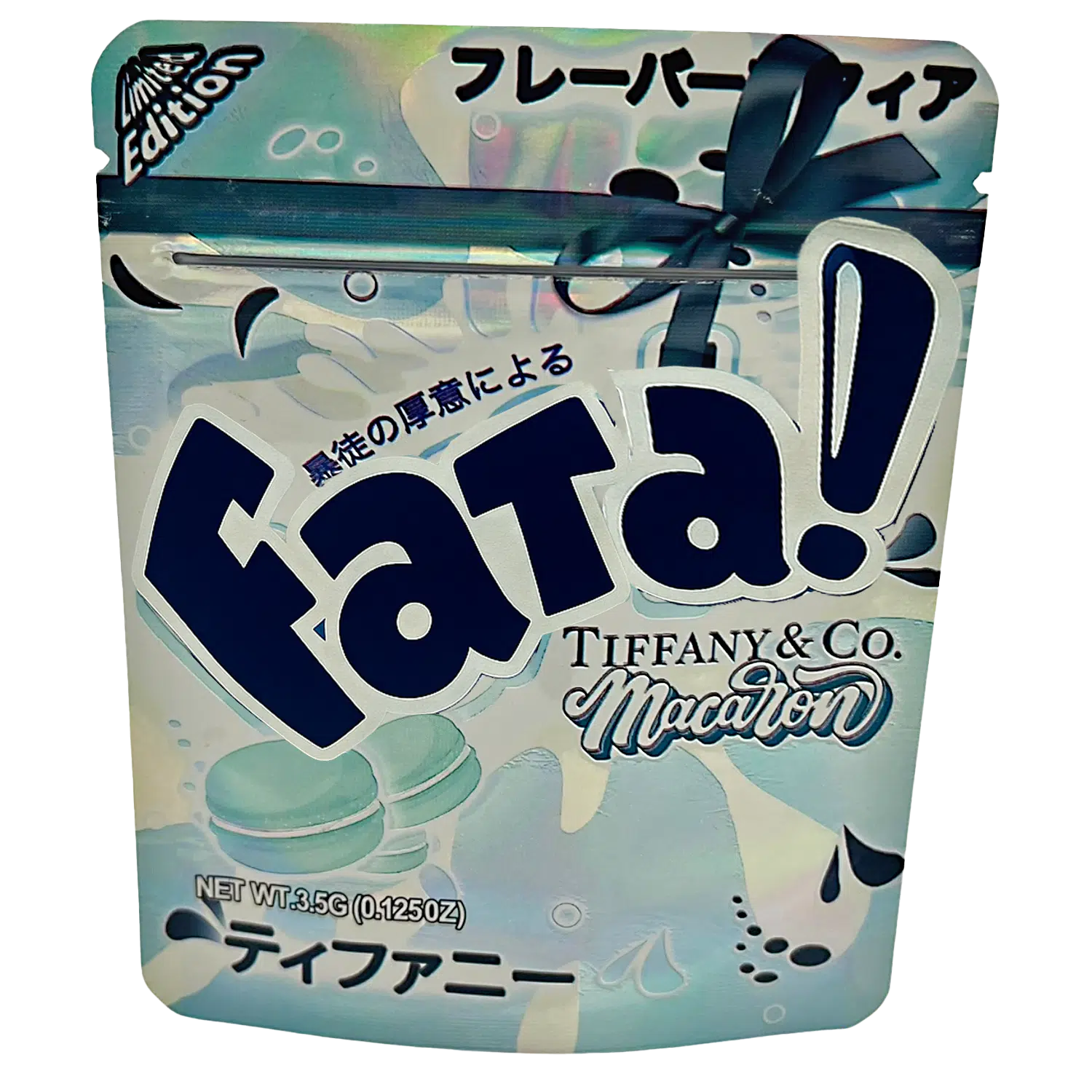 3.5 Gram Mylar Bag – Premium Smell-Proof Flower Packaging – Fata Tiffany & Co. Macaron (50 Count) MB-35G-066