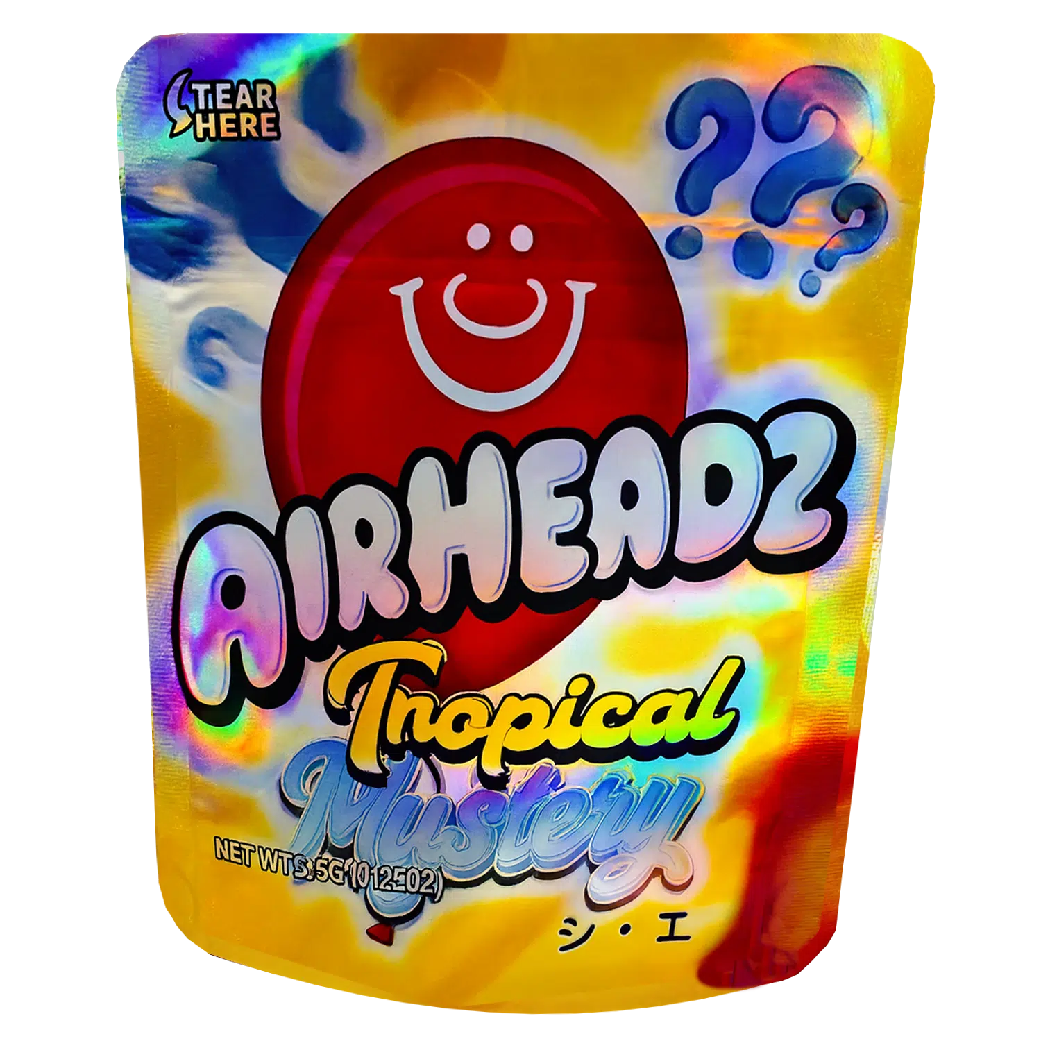 3.5 Gram Mylar Bag – Premium Smell-Proof Flower Packaging – Airhedz Tropical Mystery (50 Count) MB-35G-098