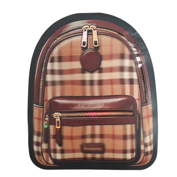 3.5g Designer-Inspired Shaped Mylar Bags – Premium Packaging (50 Count) Furberry Backpack - MB-DBAG-011