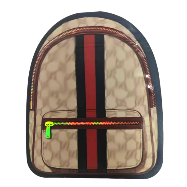 3.5g Designer-Inspired Shaped Mylar Bags – Premium Packaging (50 Count) Guchie Backpack - MB-DBAG-015