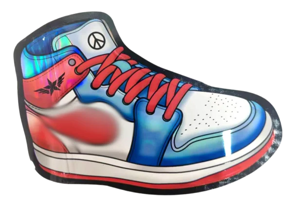 3.5g Shoe-Shaped Mylar Bag – Holographic Sneaker Pouch – Premium Packaging (50 Count) Nike Air Yordan - MB-SHOE-001