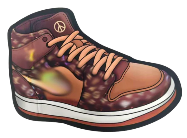 3.5g Shoe-Shaped Mylar Bag – Holographic Sneaker Pouch – Premium Packaging (50 Count) Nike Air Yordan Luis Vuitone- MB-SHOE-002