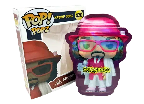 3.5g POP Bag & Box Set (25 Bags + 25 Boxes) Packaging for Premium Flower Presentation - POP Snoop Dog 420 - POP-BNB-006