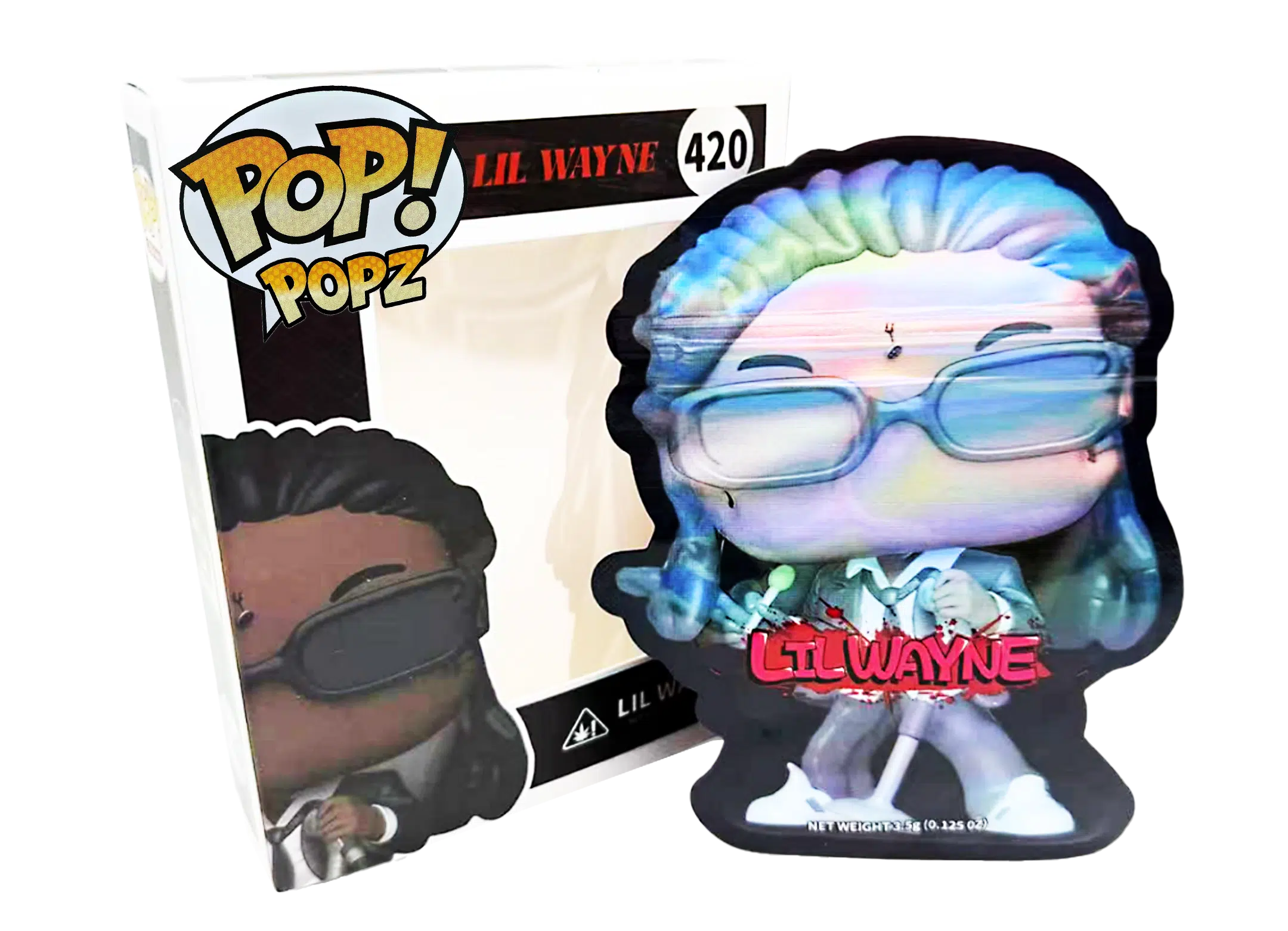 3.5g POP Bag & Box Set (25 Bags + 25 Boxes) Packaging for Premium Flower Presentation – POP Lil Wayne 420 – POP-BNB-007