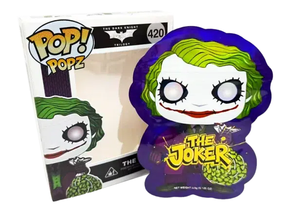 3.5g POP Bag & Box Set (25 Bags + 25 Boxes) Packaging for Premium Flower Presentation - POP The Joker 420 - POP-BNB-011