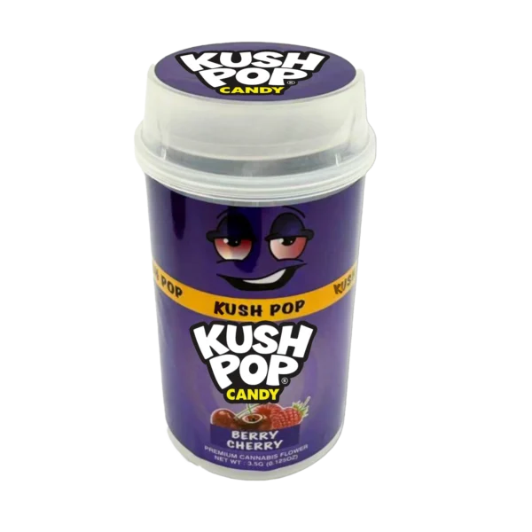 3.5 Gram Mylar Bag – Push Up 3.5g Pop - Berry Cherry (12 Count) PP-35-004