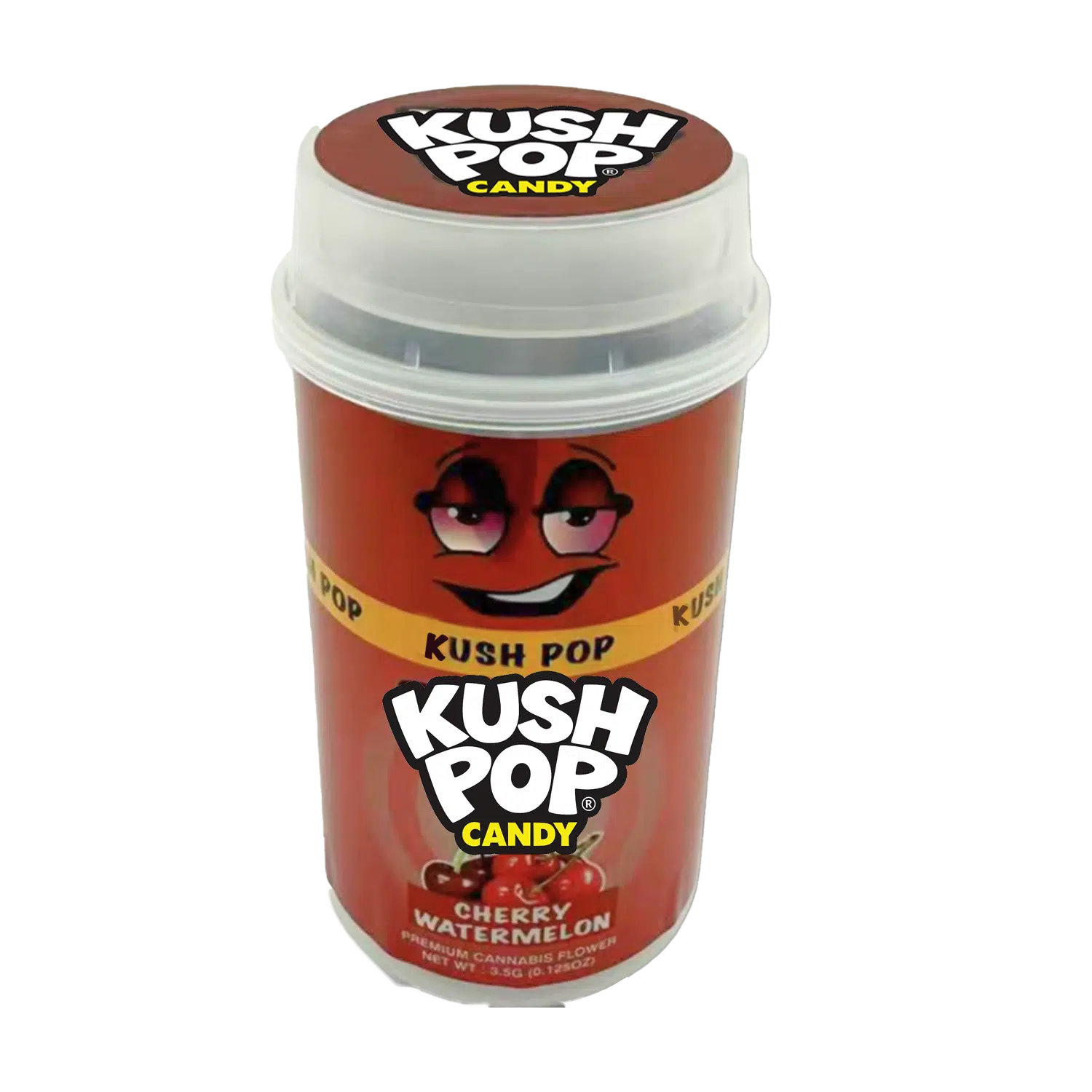 3.5 Gram Mylar Bag – Push Up 3.5g Pop – Cherry Watermelon (12 Count) PP-35-005
