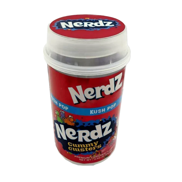 3.5 Gram Mylar Bag – Push Up 3.5g Pop - Nerdz Gummy Clusters (12 Count) PP-35-007