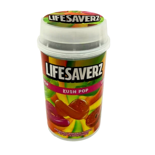 3.5 Gram Mylar Bag – Push Up 3.5g Pop - Life Saverz (12 Count) PP-35-009