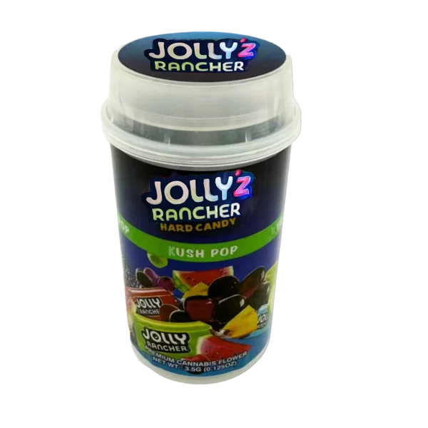 3.5 Gram Mylar Bag – Push Up 3.5g Pop - Jolly Rancherz (12 Count) PP-35-010