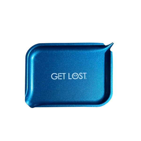 PSST-004 Get Lost Premium Stainless Steel Rolling Tray with Funnel (Blue) - Image 6