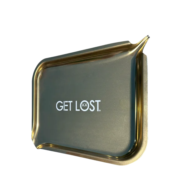 PSST-002 Get Lost Premium Stainless Steel Rolling Tray with Funnel (Black) - Image 11