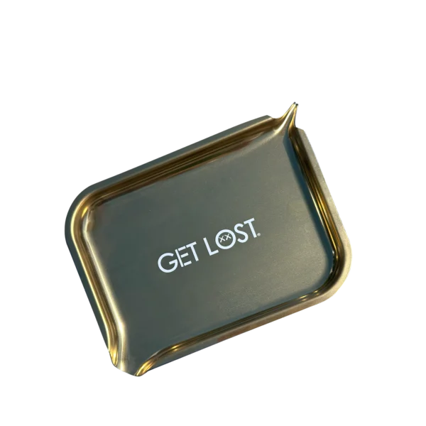 PSST-002 Get Lost Premium Stainless Steel Rolling Tray with Funnel (Black) - Image 8