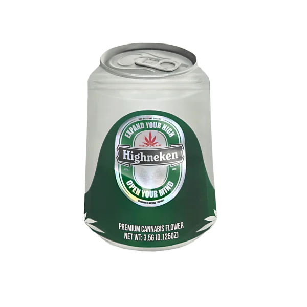 3.5g Shaped Mylar Bag – Premium Smell-Proof Flower Packaging - Highneken (50 Count) SCSMB-35-006