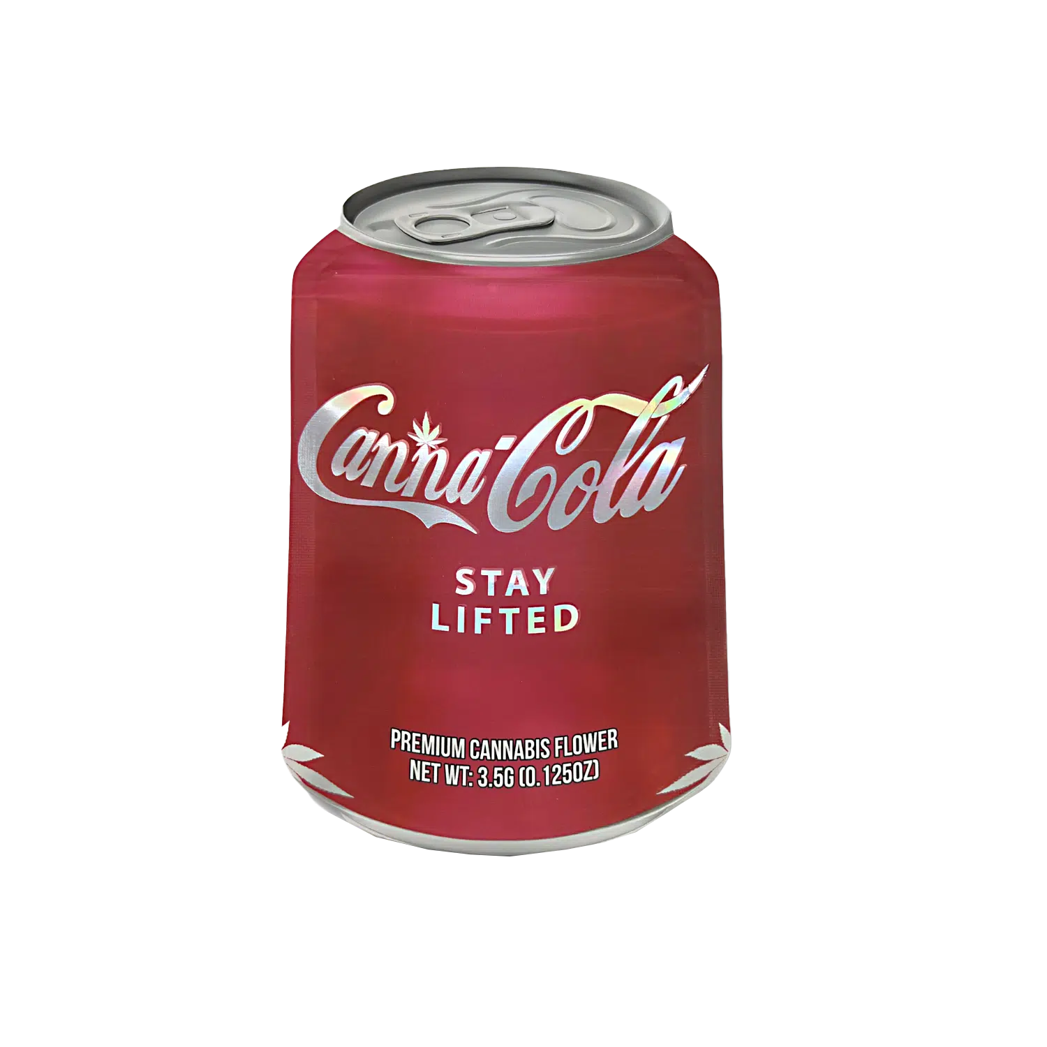 3.5g Shaped Mylar Bag – Premium Smell-Proof Flower Packaging – Canna Cola (50 Count) SCSMB-35-007