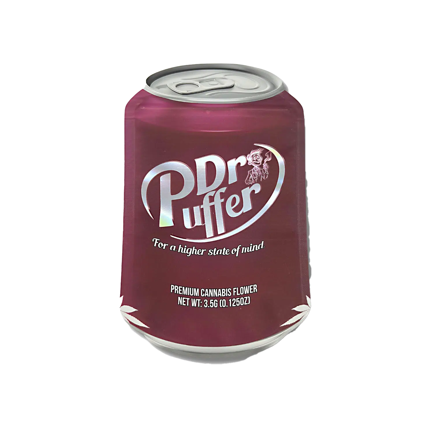 3.5g Shaped Mylar Bag – Premium Smell-Proof Flower Packaging – Dr Puffer (50 Count) SCSMB-35-011