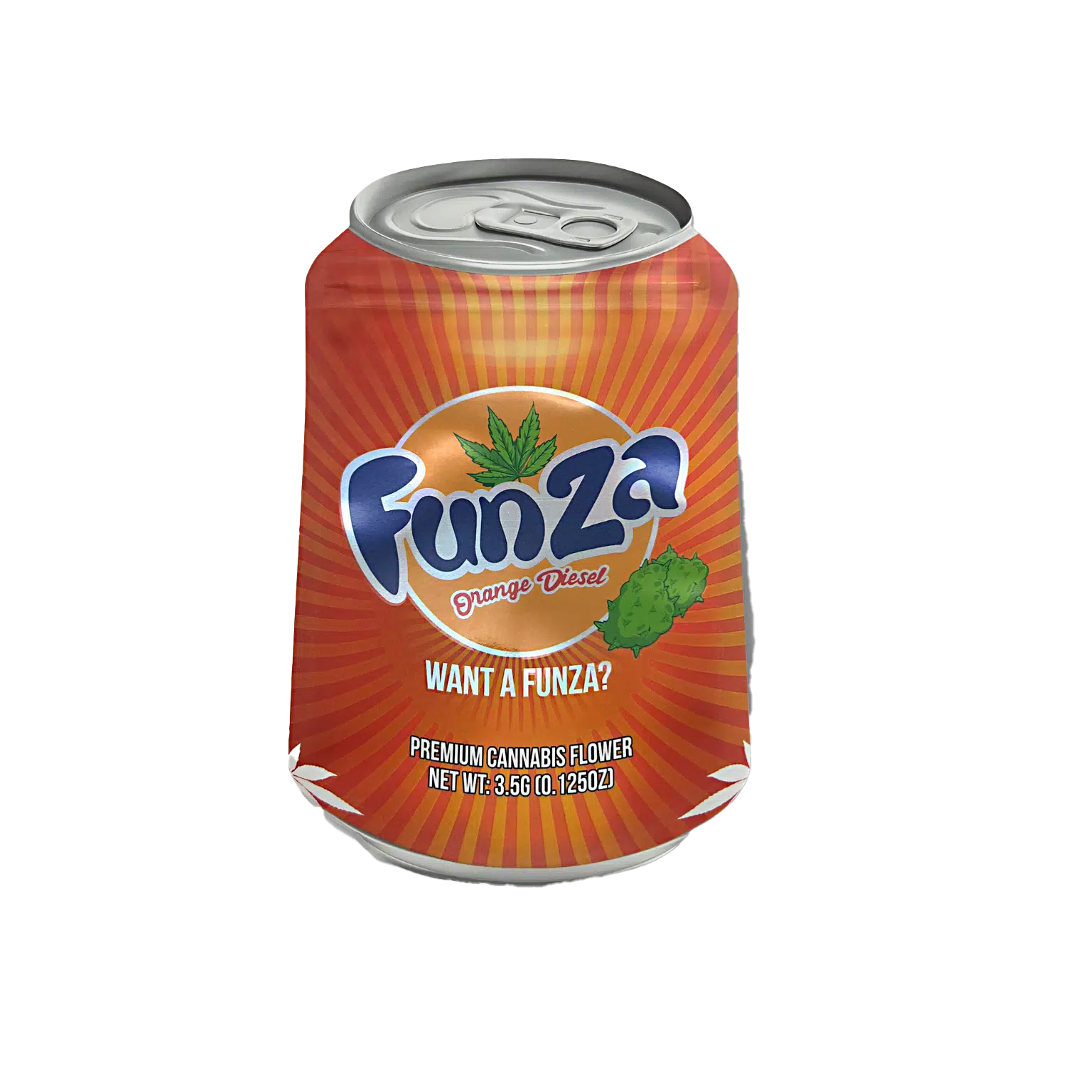 3.5g Shaped Mylar Bag – Premium Smell-Proof Flower Packaging – Funza (50 Count) SCSMB-35-012